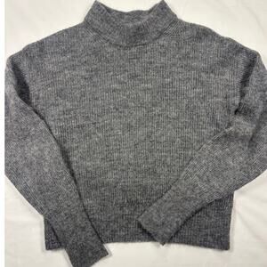 Womens Quince Cropped Wool/Alpaca Sweater Size S